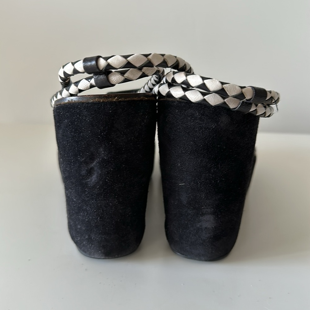 Authentic Miu Miu Wedge Sandals Size Us6/ Eu36 - image 4